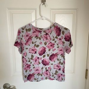 American Eagle Floral Print Soft and Sexy T-Shirt